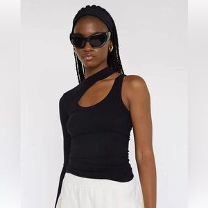 Mott50 Coolibar Eden Cut Out Top in Black
